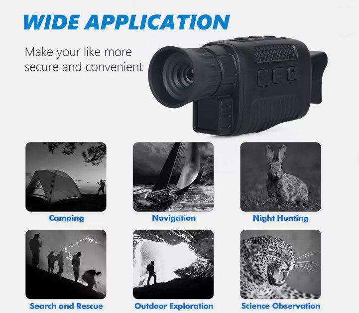 MONOCULAR DIGITAL CON VISIÓN NOCTURNA 12MP